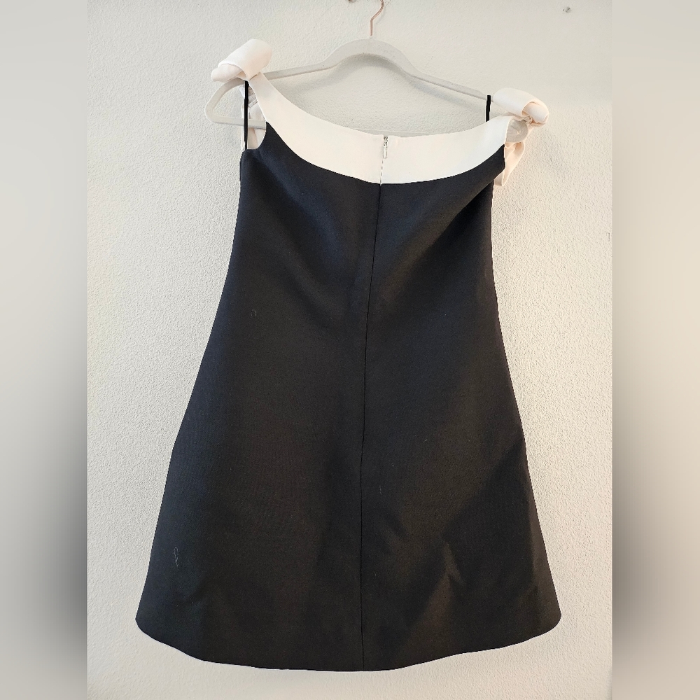 CREPE COUTURE SHORT DRESS - Picture 3 of 5